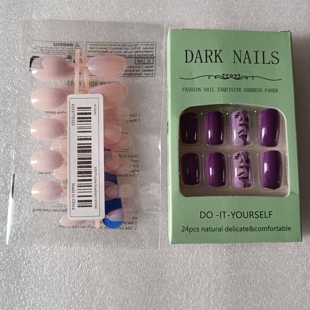🏵️2/$20🏵️Purple and Pink Press-On Nail 2 Sets